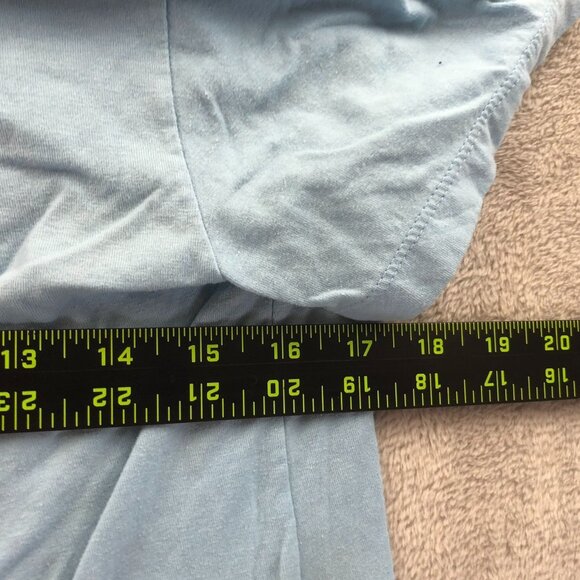 Champion Mens T-Shirt Medium Light Blue Athletic Short Sleeve Casual Graphic Tee - Picture 4 of 7